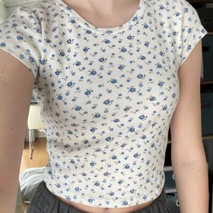 Brandy Melville Floral Ashlyn Top